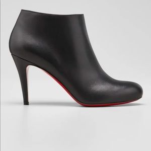 Christian Louboutin Belle Leather Red-Sole Ankle Boots